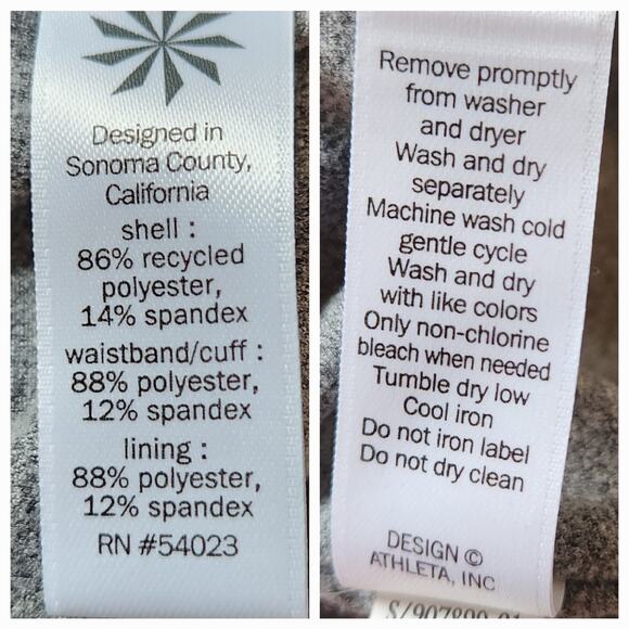 Athleta Soho lined joggers, loose fit gray pants, ultra soft lining, size 12 - Picture 11 of 11